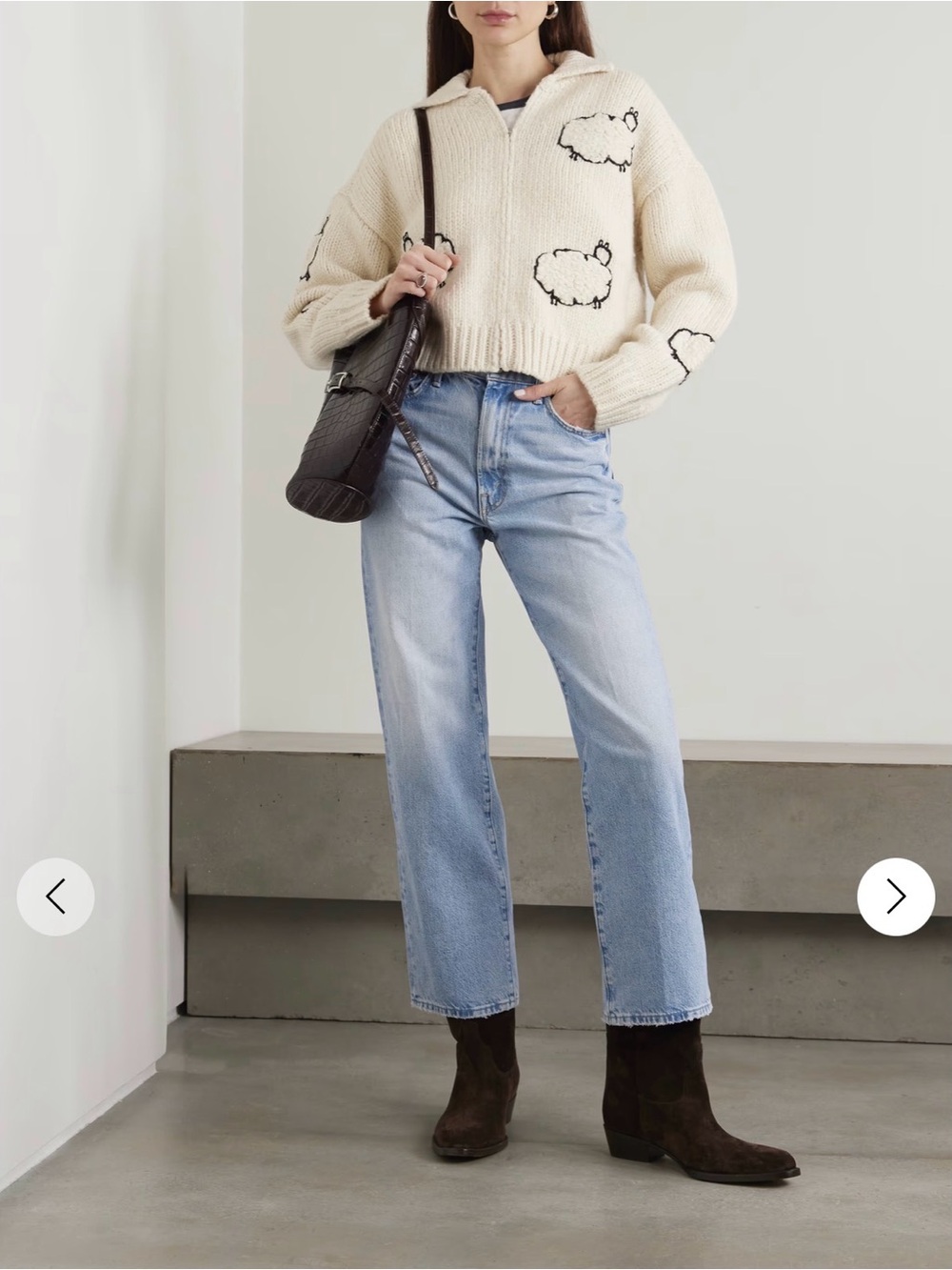 mother jeans rambler zip flood